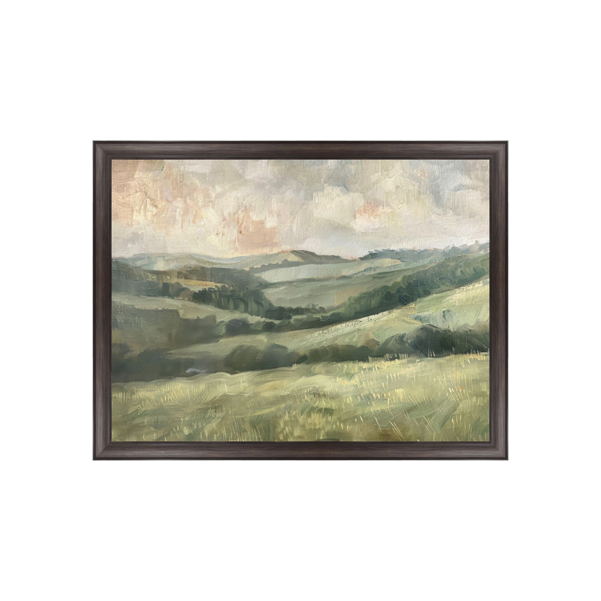 Night Magnolia Framed Wall Art 35 x 35, Green