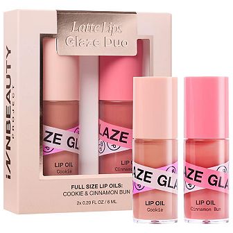 iNNBEAUTY PROJECT Latte Lips Lip Oil Glaze Duo