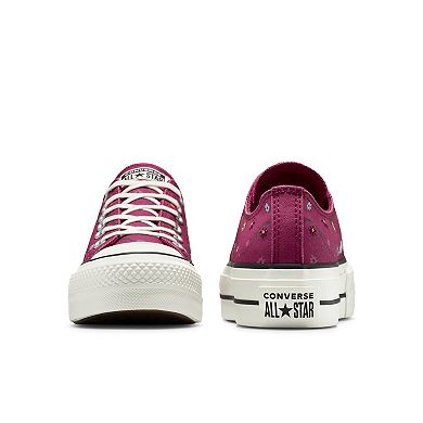 Converse Lift Ox Platform Women's Floral Casual Sneakers