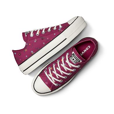 Converse Lift Ox Platform Women's Floral Casual Sneakers