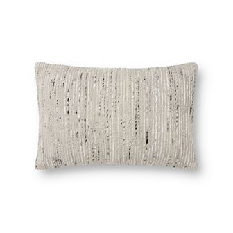 Loloi Faux Chindi Stripe 13" x 21" Throw Pillow
