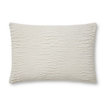 Loloi Solid Textured 16" x 26" Throw Pillow