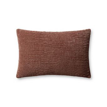 Loloi Solid Textured 13" x 21" Throw Pillow