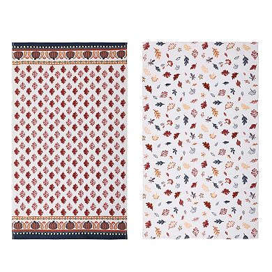 Celebrate Together™ Fall Leaves 2-pk. Kitchen Towel Set
