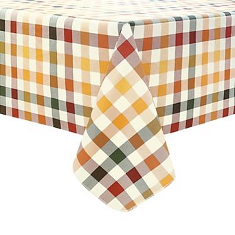 Celebrate Together™ Fall Multi Gingham PEVA Tablecloth