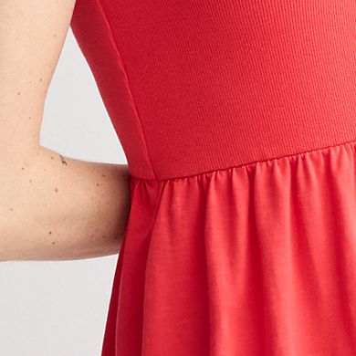 Women's Sonoma Goods For Life® Mixed Media Knit Dress