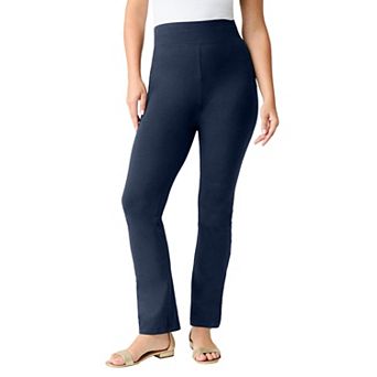 Roaman's Women's Plus Size Tall Essential Stretch Yoga Pant