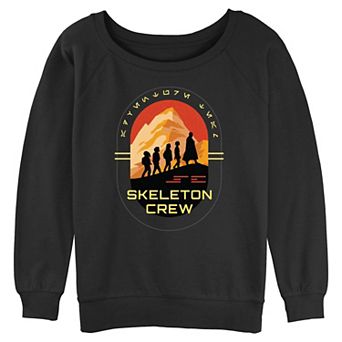 Juniors' Star Wars Skeleton Crew Walking Silhouettes Graphic Pullover