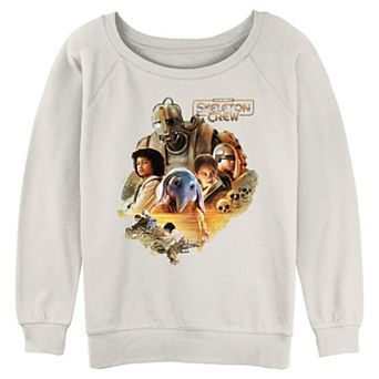 Juniors' Star Wars Skeleton Crew Character Poster Graphic Pullover
