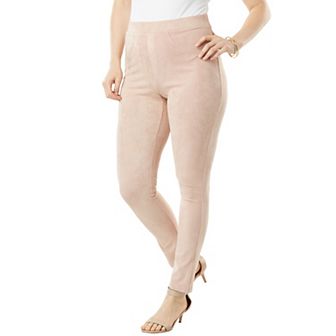 Roaman's Women's Plus Size Faux Suede Legging
