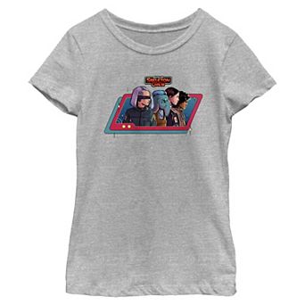 Girls 7-16 Star Wars Skeleton Crew Group Profile Graphic Tee