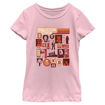 Girls 7-16 Star Wars Skeleton Crew Icons Collage Graphic Tee