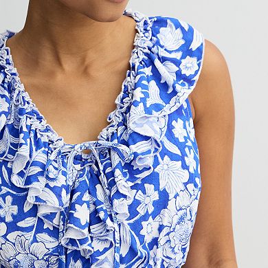 Women's Farmers Market Ruffle Peplum Top
