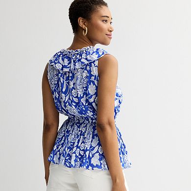 Women's Farmers Market Ruffle Peplum Top