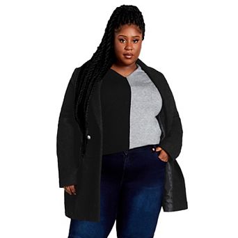 Avenue Women's Plus Size Splice It Sweater
