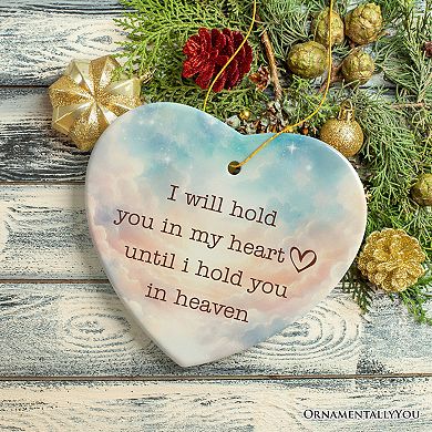 Heartfelt Until I Hold You in Heaven Ornament, Beloved Memorial Christmas Gift