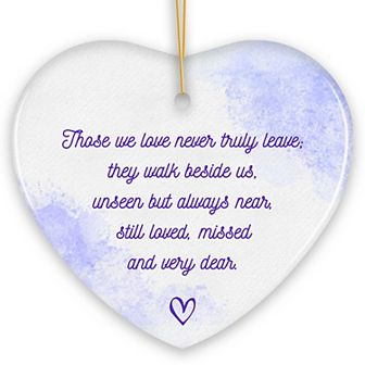 Unseen Yet Forever Close Ornament, Heartfelt Christmas Remembrance Gift