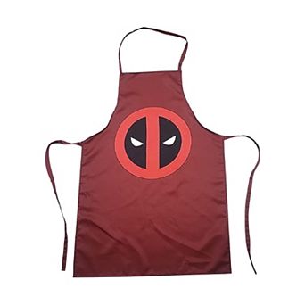 Bazillion Dreams Deadpool Unisex Apron - Water-Resistant, Red & Black Design for Cooking or BBQ
