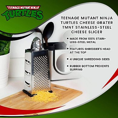 Bazillion Dreams Teenage Mutant Ninja Turtle Shredder Cheese Grater, Stainless Steel Kitchen Tool