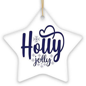 Holly Jolly Christmas Ornament