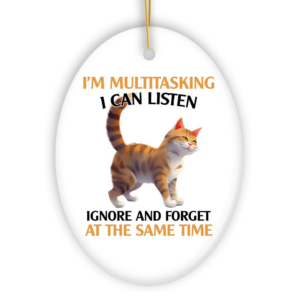 I'm Multitasking Quirky Cat, Cute and Funny Christmas Gift