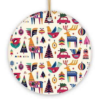 Scandinavian Folk Style Christmas Ornament