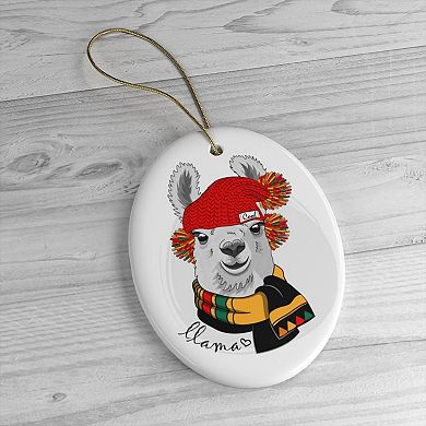 Winter Llama Ornament