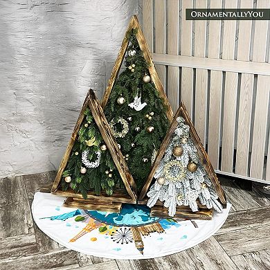 World Landmark Christmas Tree Skirt (48 Inches)