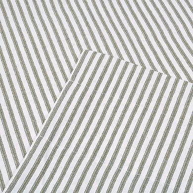 Plaza Ticking Stripe Layer Bradford Valance 3" Rod Pocket 58" x 15" Sage