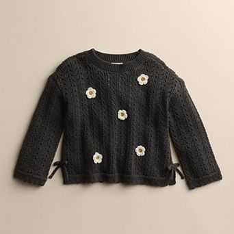Baby & Toddler Girl Little Co. by Lauren Conrad Relaxed Pointelle Rib Sweater