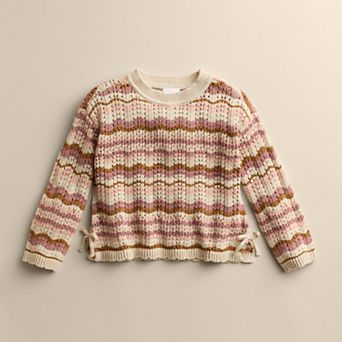 Baby & Toddler Girl Little Co. by Lauren Conrad Relaxed Pointelle Rib Sweater
