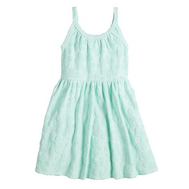 Baby & Toddler Girl Jumping Beans® Textured Flowers Terry Dress Swim Cover Up