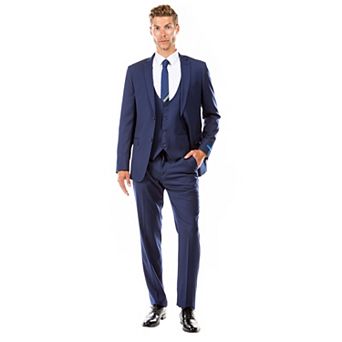 Men's 3 pc Pinstripe Hybrid-Fit Suit Set