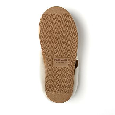 Fireside by Dearfoams Bendigo Women's Puff Platform Suede Clog Slippers