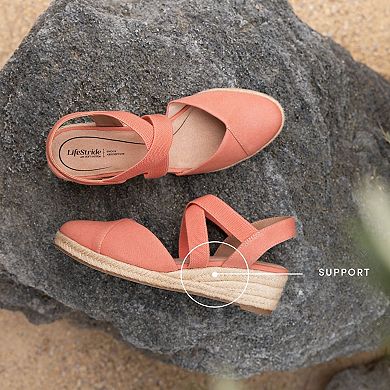 LifeStride Kimball Women's Espadrille Slip-On Wedges