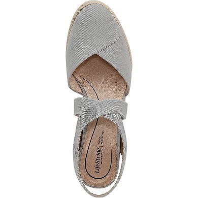LifeStride Kimball Women's Espadrille Slip-On Wedges