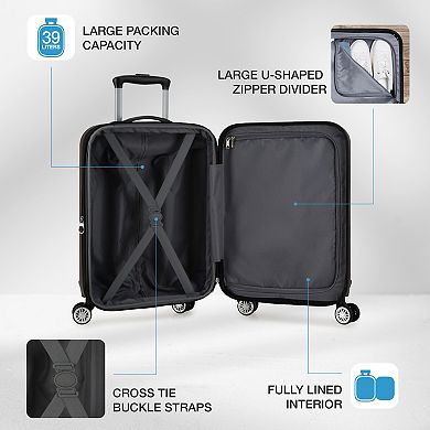 Elite Luggage Dori Hardside Expandable Luggage 3-piece Set