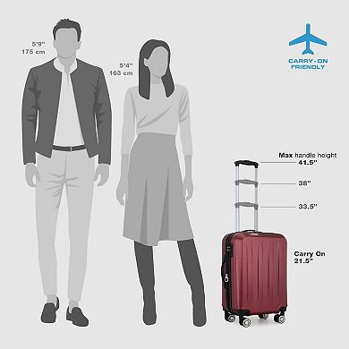 Elite Luggage Dori Hardside Expandable Luggage 3-piece Set
