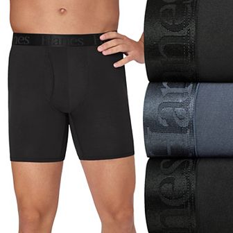 Men's Hanes® Originals 3-Pack Ultimate SuperSoft Boxer Briefs with Total Support Pouch