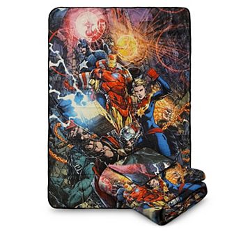 Marvel Avengers Fleece Softest Comfy Throw Blanket For Adults & Kids, Measures 60 X 45 in