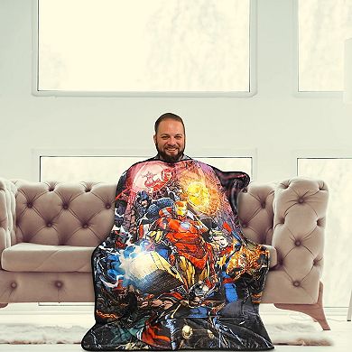 Marvel Avengers Fleece Softest Comfy Throw Blanket For Adults & Kids, Measures 60 X 45 Inches