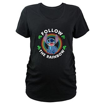 Disney's Lilo & Stitch Follow The Rainbow Maternity Graphic Tee