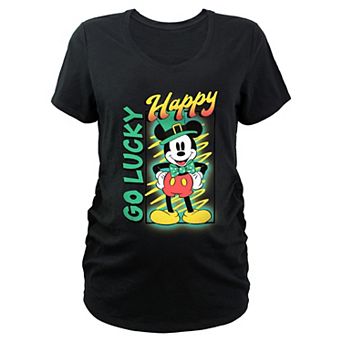Disney's Mickey Mouse Happy Go Lucky Maternity Graphic Tee