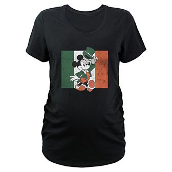 Disney's Mickey Mouse Ireland Flag Maternity Graphic Tee