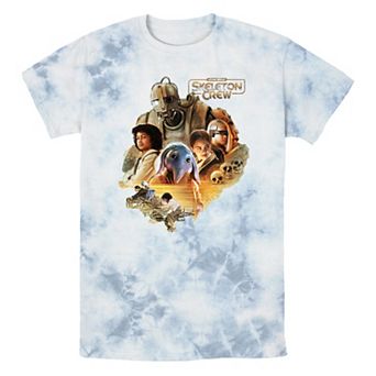 Men's Star Wars Skeleton Crew Characters Group Poster Graphic Tee