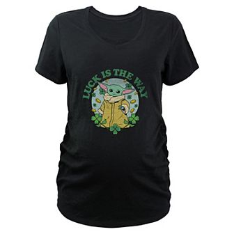 Maternity Star Wars The Mandalorian The Child Luck Is The Way Graphic Tee