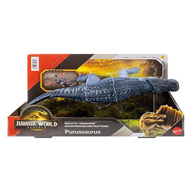 Mattel Jurassic World Purussaurus Dinosaur Figure Toy with Tail Activated Attack