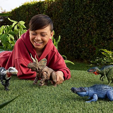 Mattel Jurassic World Purussaurus Dinosaur Figure Toy with Tail Activated Attack