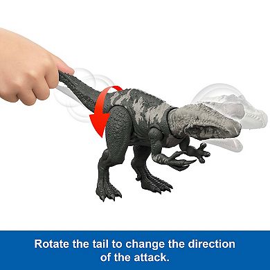 Mattel Jurassic World Rebirth Gigantic Thrashers Chilantalsaurus Dinosaur Figure