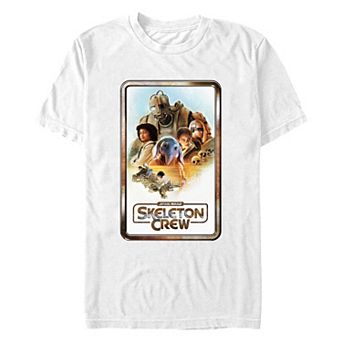 Men's Star Wars Skeleton Crew Framed Poster Graphic Tee